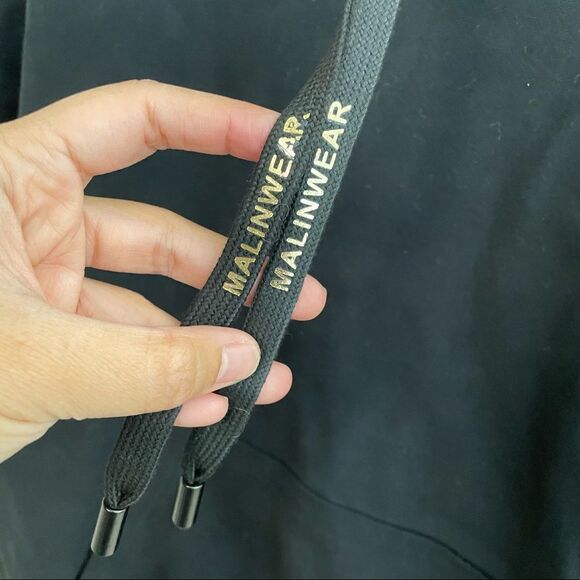 MALINWEAR Exclusive Black Winter 500 GSM Hoodie Pullover size medium New - Picture 7 of 12